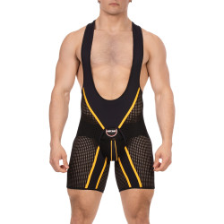 Barcode Berlin Body Backless Krish Noir-Jaune